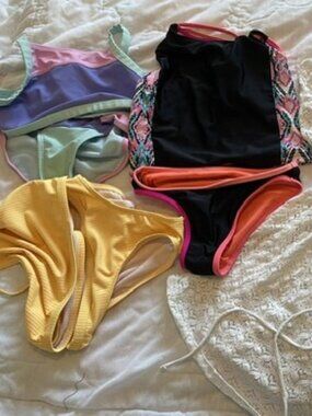 3 -2 pc Bathing Suits plus Cover-up  Youth Sz L ( 10-12)